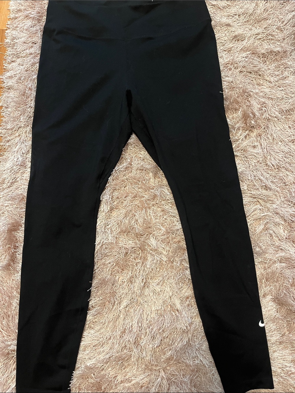 Nike Black Full-Length Womens Leggings with Swoosh